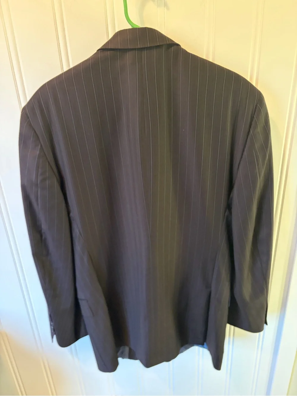 Ermenegildo Zegna Trofeo Suit Jacket Blazer Brown Pinstripe 40L/42R